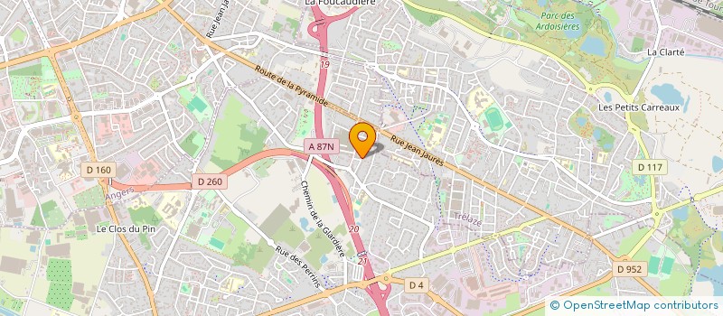 localisation de l'entreprise LOANE  LES PONTS-DE-CE