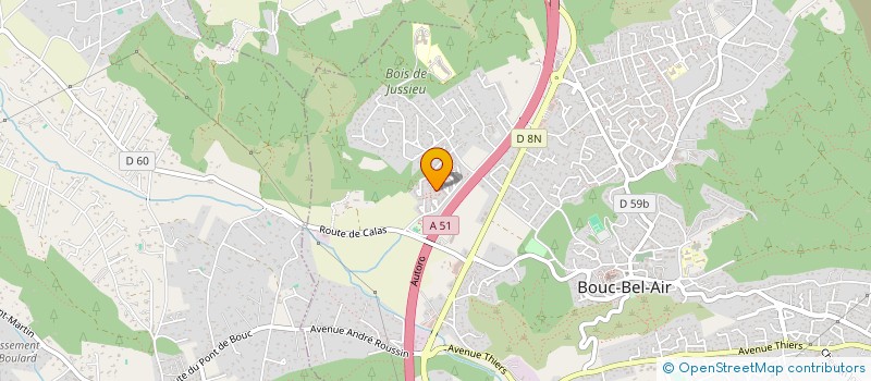 localisation de l'entreprise LOANE FRUZZA à BOUC-BEL-AIR