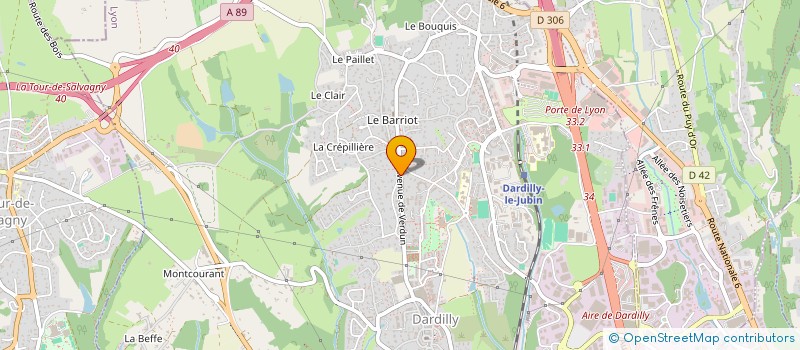 localisation de l'entreprise LOANGO  DARDILLY