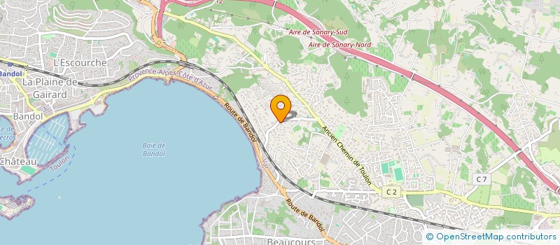 localisation de l'entreprise LOANN à SANARY-SUR-MER
