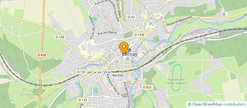 localisation de l'entreprise LOANNE à BERNAY