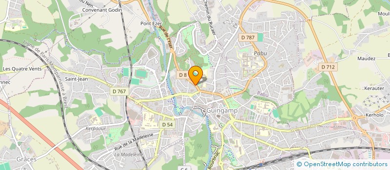 localisation de l'entreprise LOANNE LE BARS EXPERTISE à GUINGAMP