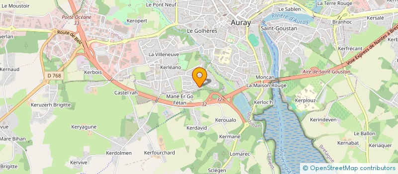 localisation de l'entreprise LOARHEOL à AURAY