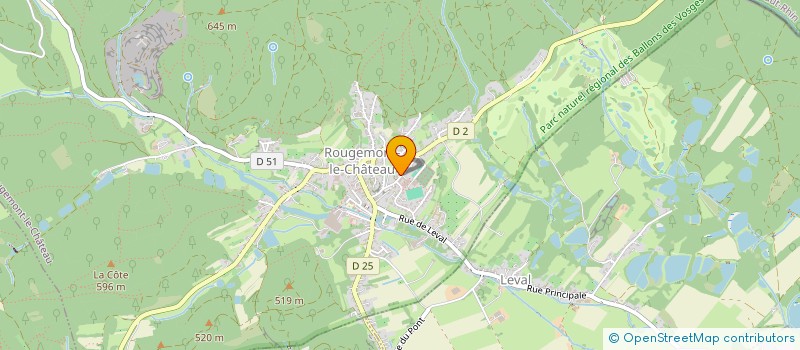 localisation de l'entreprise LOAXCEL  ROUGEMONT-LE-CHATEAU
