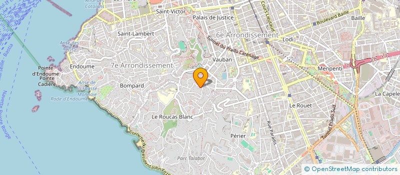 localisation de l'entreprise LOB INVEST  MARSEILLE 7EME