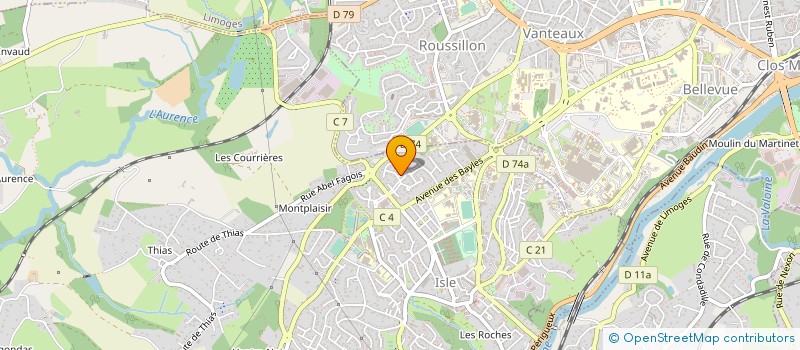 localisation de l'entreprise LOBACO à ISLE