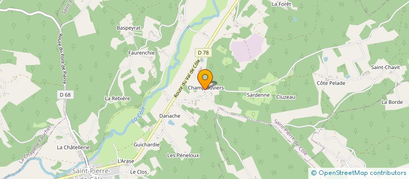 localisation de l'entreprise LOBAIN DE CHAMPLOUVIERS  SAINT-PIERRE-DE-COLE