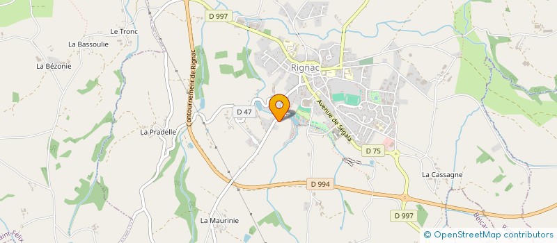 localisation de l'entreprise LOBBEDEZ JEROME ET ALEXANDRINE  RIGNAC