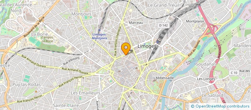 localisation de l'entreprise LOBEIT à LIMOGES