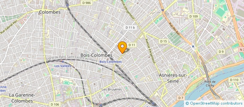 localisation de l'entreprise LOBELIA GESTION à BOIS-COLOMBES