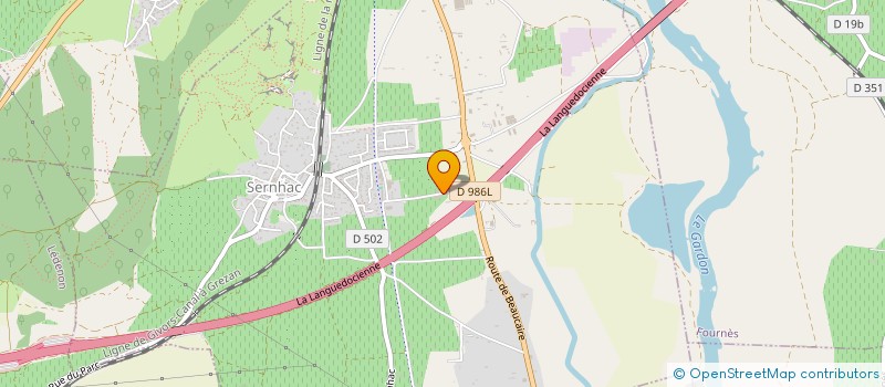 localisation de l'entreprise LOBIER à SERNHAC