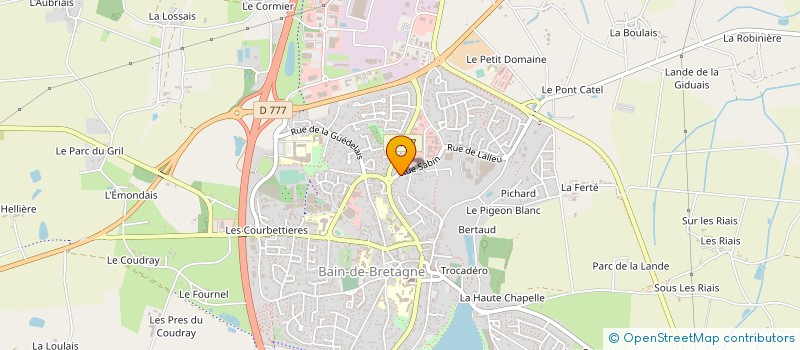 localisation de l'entreprise LOBODIS à BAIN-DE-BRETAGNE