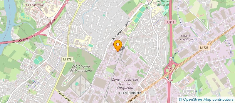 localisation de l'entreprise LOBORNE à CARQUEFOU