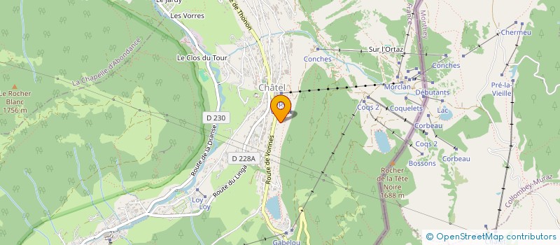 localisation de l'entreprise LOBOX à CHATEL