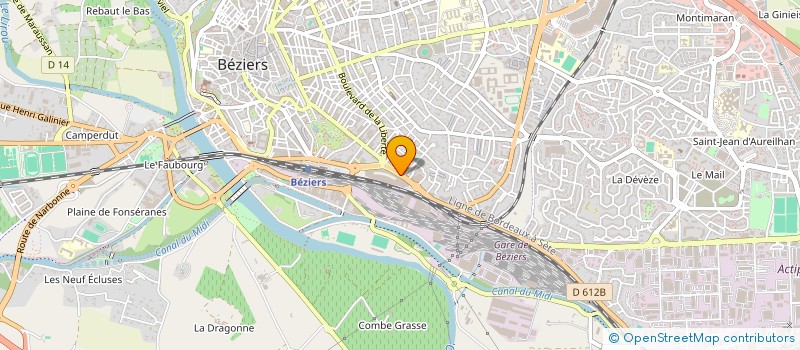 localisation de l'entreprise LOBU à BEZIERS