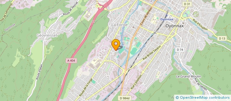 localisation de l'entreprise LOC  BELLIGNAT