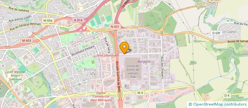 localisation de l'entreprise LOC  METZ