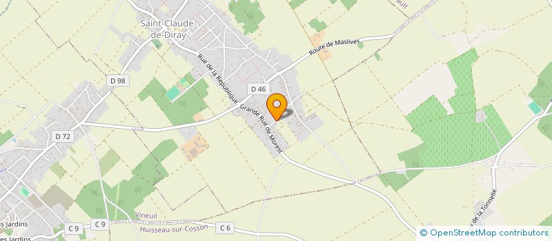 localisation de l'entreprise LOC'  SAINT-CLAUDE-DE-DIRAY
