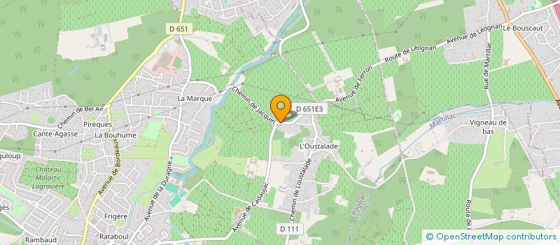 localisation de l'entreprise LOC-A2F  LEOGNAN