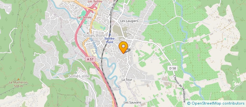 localisation de l'entreprise LOC'A5  SOLLIES-PONT