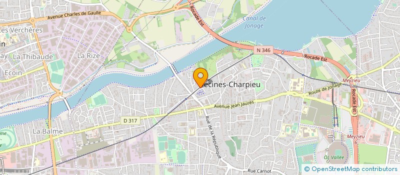 localisation de l'entreprise LOC-ABAG  DECINES-CHARPIEU