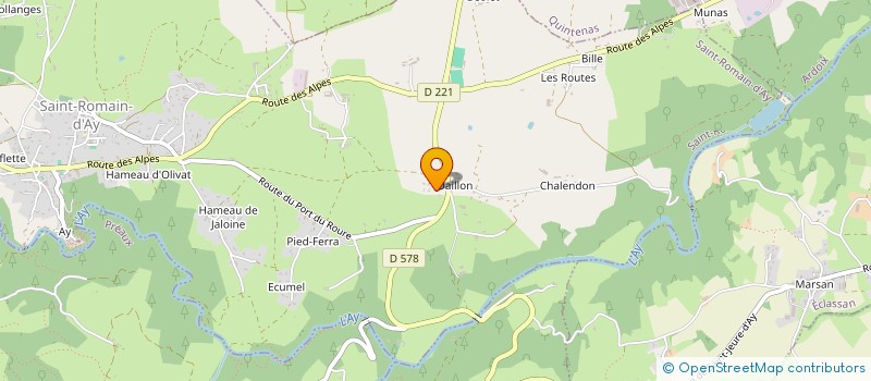 localisation de l'entreprise LOC'ARDECHE  SAINT-ROMAIN-D'AY