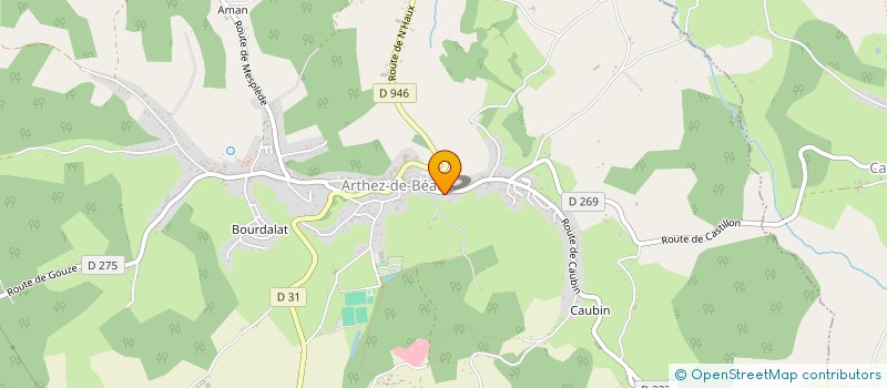 localisation de l'entreprise LOC-ARETTE  ARTHEZ-DE-BEARN