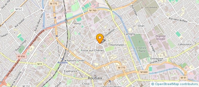 localisation de l'entreprise LOC AUTO à ROUBAIX