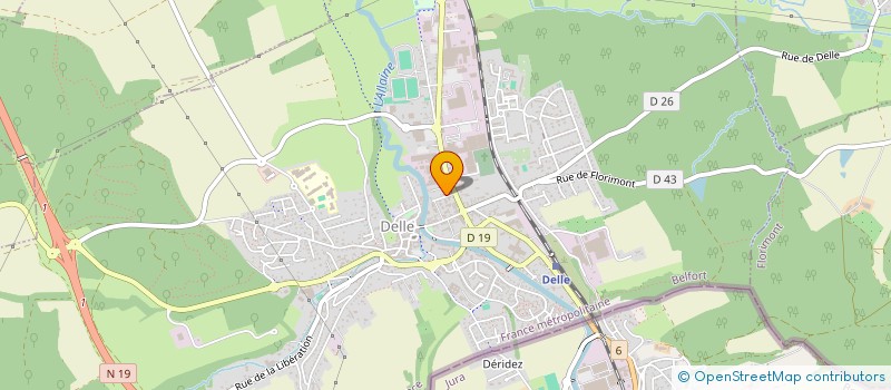 localisation de l'entreprise LOC AUTO à DELLE