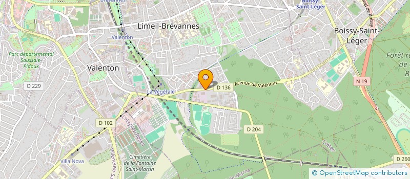 localisation de l'entreprise LOC AUTO  LIMEIL-BREVANNES