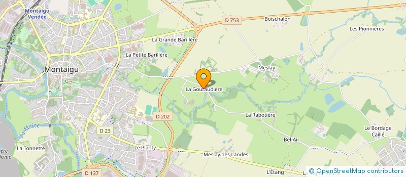 localisation de l'entreprise LOC B&B à MONTAIGU-VENDEE