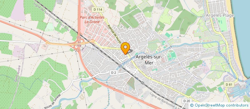 localisation de l'entreprise LOC BOX  ARGELES-SUR-MER