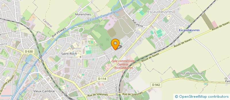 localisation de l'entreprise LOC BOX  ESCAUDUVRES