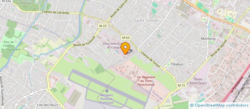 localisation de l'entreprise LOC BRV  CUGNAUX