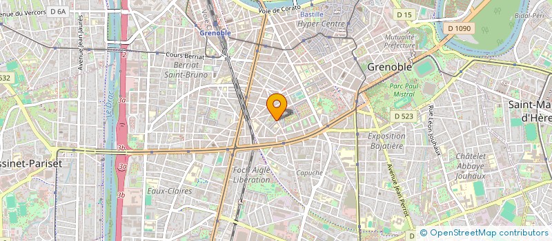 localisation de l'entreprise LOC CAR 38 à GRENOBLE