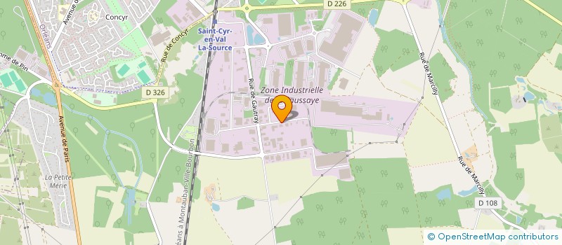 localisation de l'entreprise LOC'CHARGES à SAINT-CYR-EN-VAL
