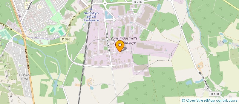 localisation de l'entreprise LOC'CHARGES RHONE ALPES à SAINT-CYR-EN-VAL