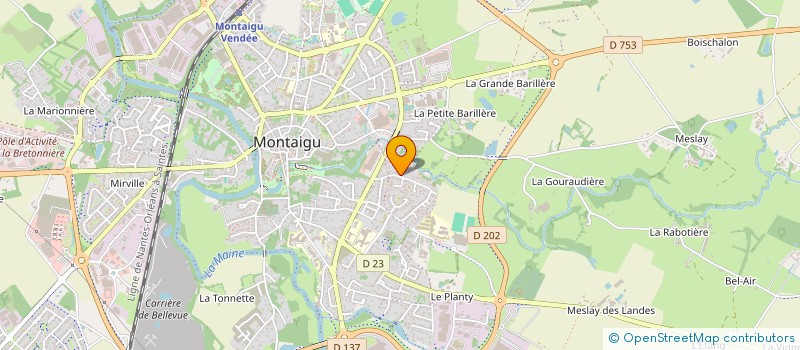 localisation de l'entreprise LOC & CIE IMMO à MONTAIGU-VENDEE