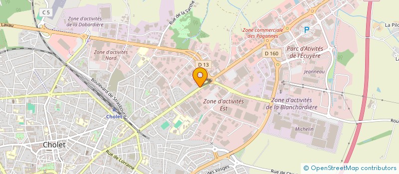 localisation de l'entreprise LOC CINQ à CHOLET