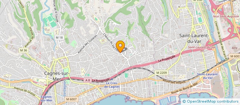 localisation de l'entreprise LOC&CO MOBILITE à CAGNES-SUR-MER