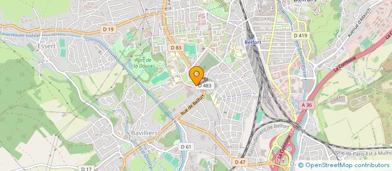 localisation de l'entreprise LOC'COST à BELFORT