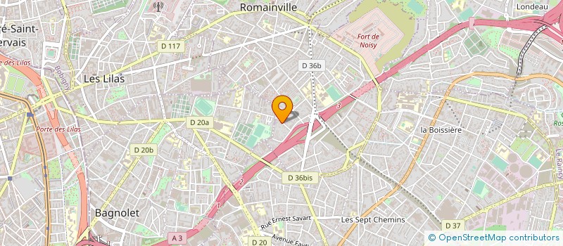 localisation de l'entreprise LOC. DA CUNHA à ROMAINVILLE