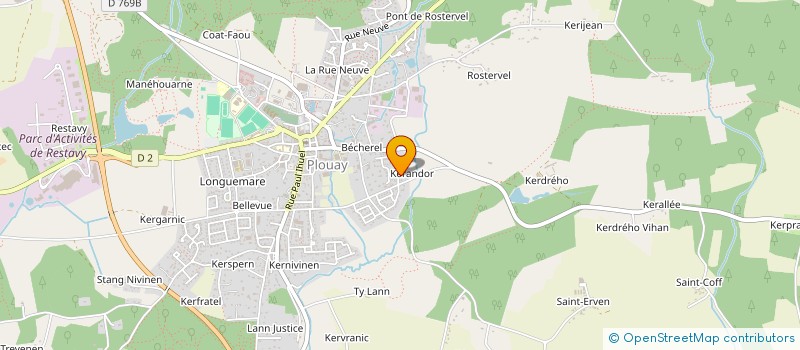 localisation de l'entreprise LOC' DE L'OUEST  PLOUAY