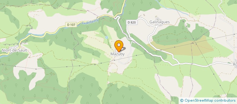 localisation de l'entreprise LOC DE SAULT  MAZUBY