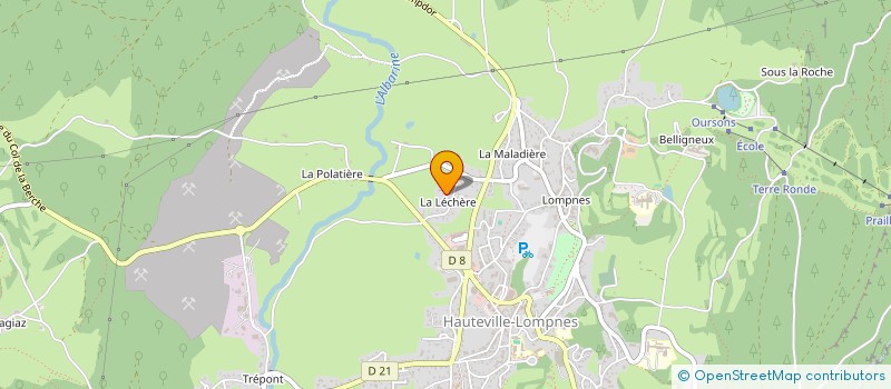 localisation de l'entreprise LOC DU PLATEAU  PLATEAU D'HAUTEVILLE