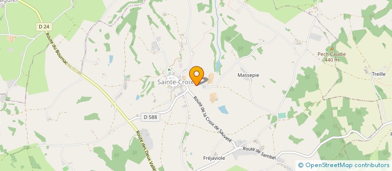 localisation de l'entreprise LOC-ELEC à SAINTE-CROIX