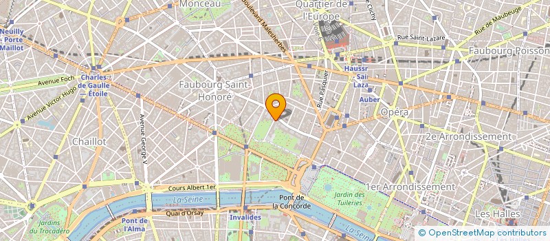 localisation de l'entreprise LOC'ELYSEE à PARIS