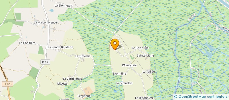 localisation de l'entreprise LOC EMI TP  FROSSAY