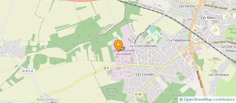 localisation de l'entreprise LOC'ENVIRONNEMENT à VERNOUILLET