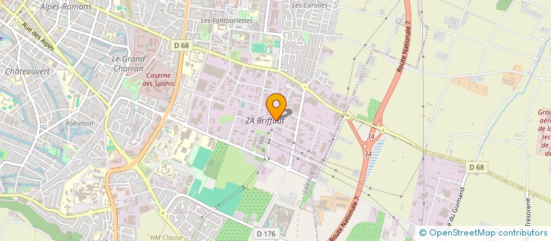 localisation de l'entreprise LOC'EQUIP à VALENCE